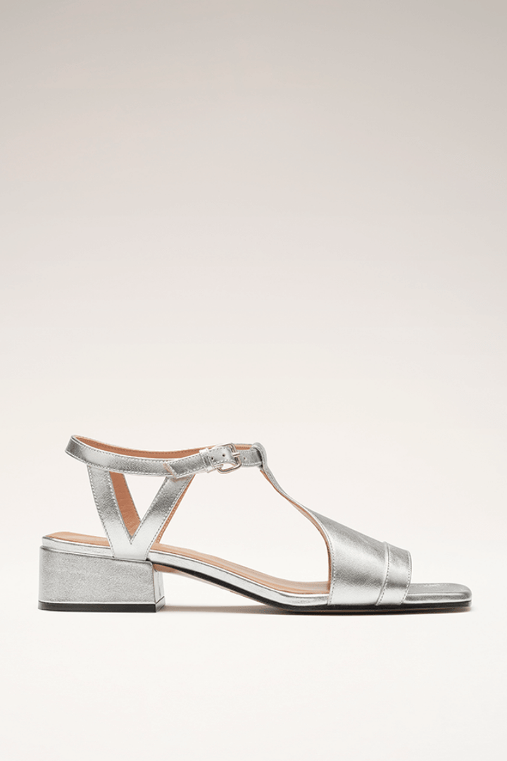 Serena | Sandalias plateadas de verano