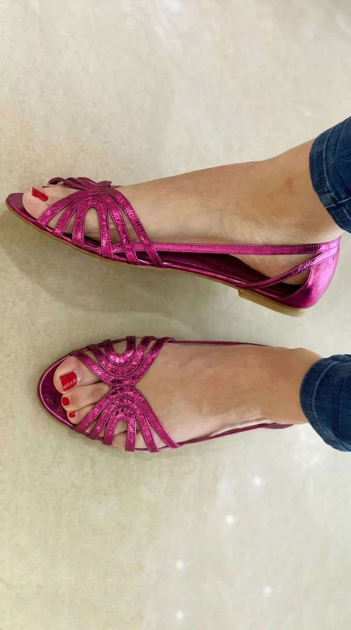 Leonor | Sandalias doradas «Luce d'Estate»