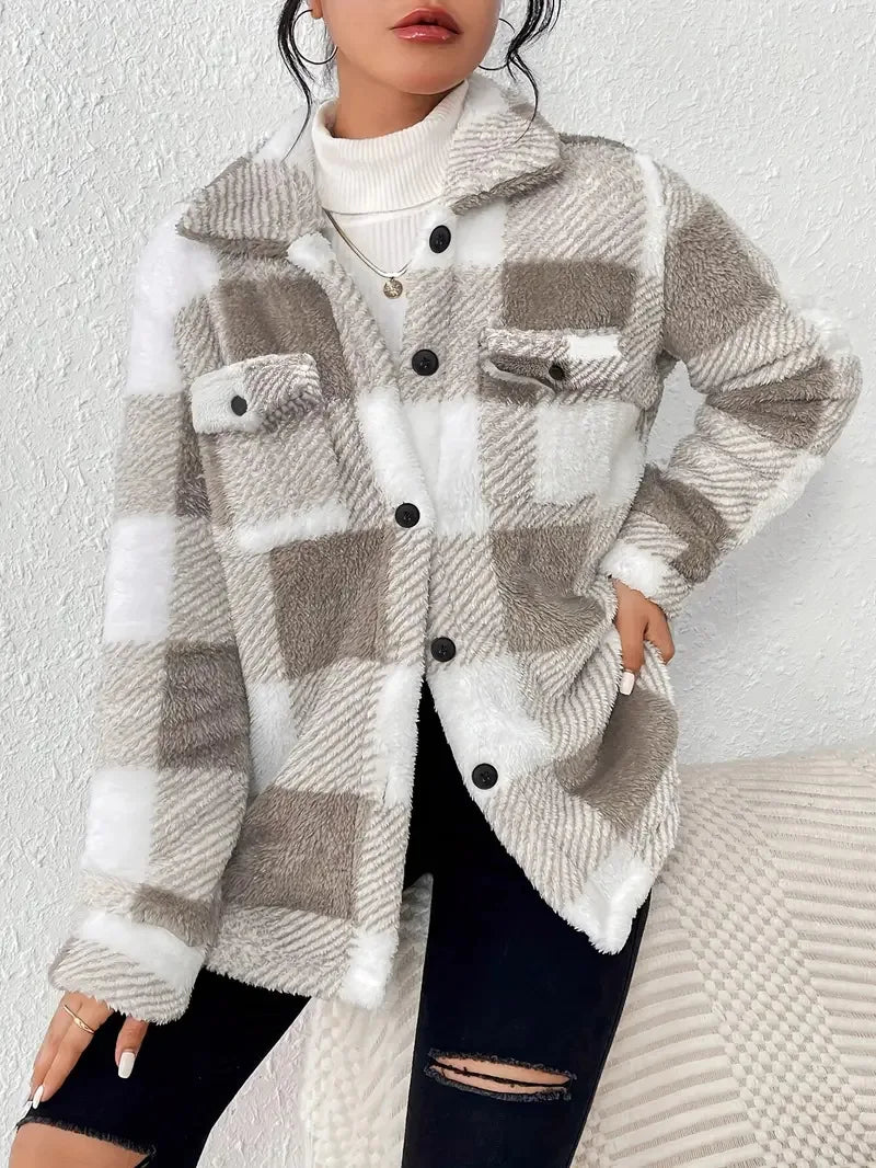 Martin | Veste en Polaire à Carreaux Élégante